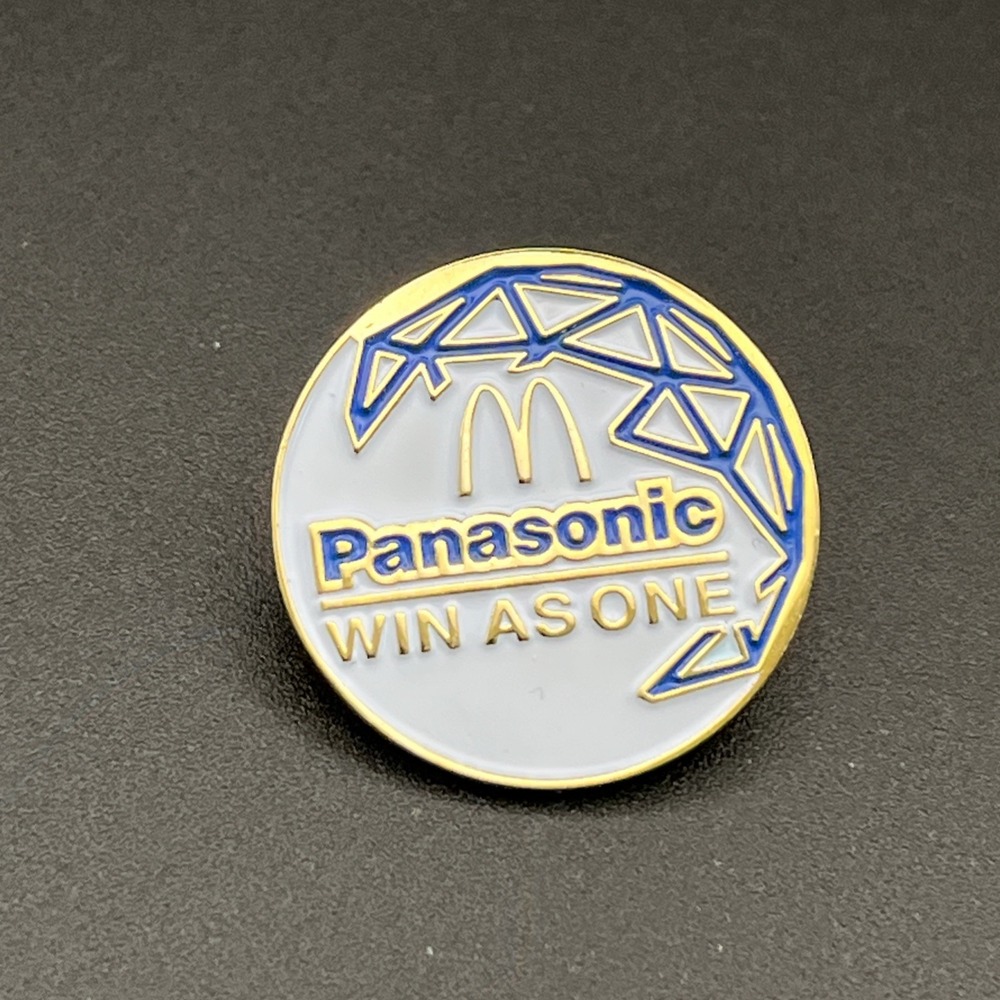 McDonald's Panasonic "Win As One" Employee Lapel‎ Hat Pin